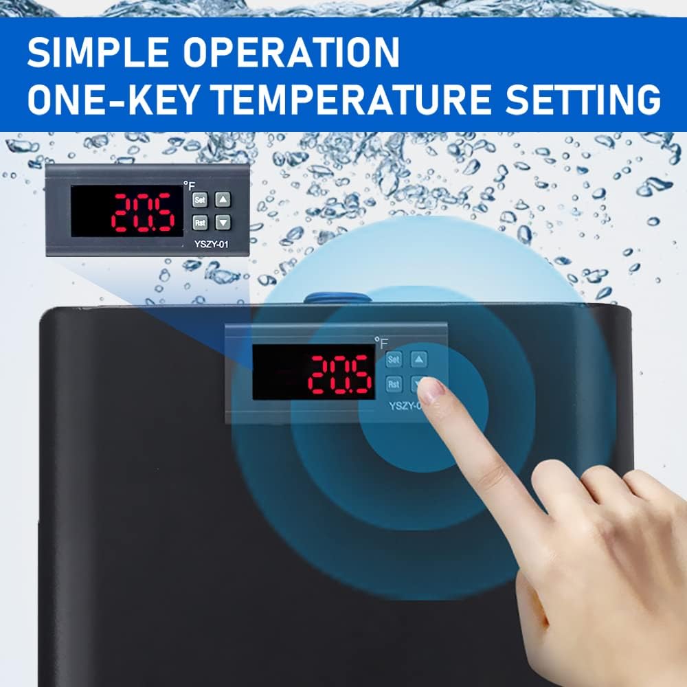 Refrigerador de acuario, enfriador de acuario, acuario, refrigerador, calefacción, máquina, sistema de enfriamiento de acuario para medusas-arrecifes de coral, camarones, plantas de agua