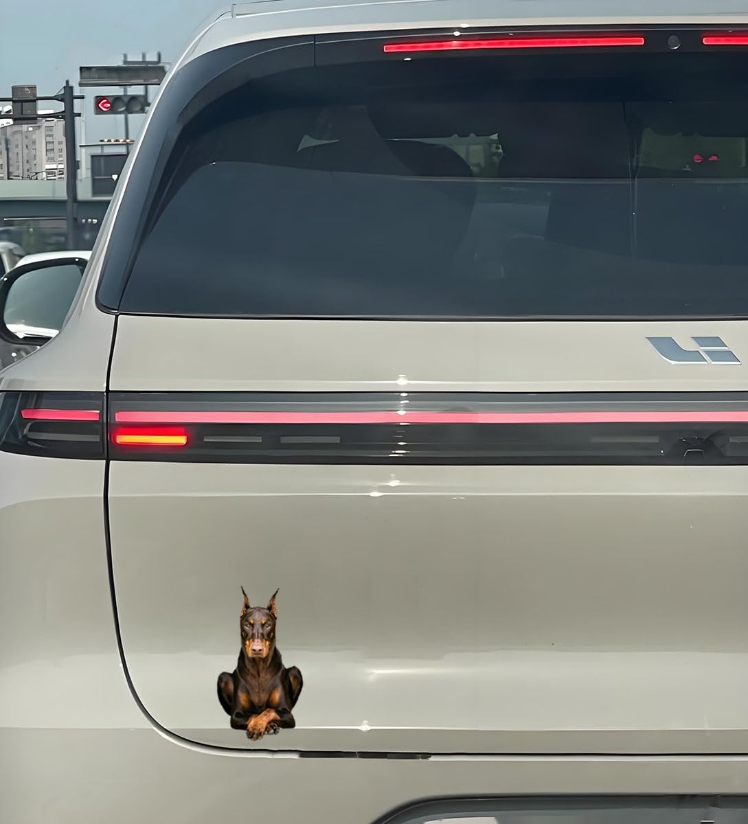 3D Doberman Inu Decorative Stickers (2-Piece Set) Waterproof, and Fun to use. They are Perfect for Sticking car Bodies, Window Glass, Bumpers, laptops, and More#A-062 - Image 6
