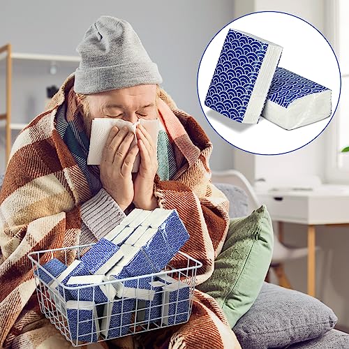 Image of Ctosree 50 Pack Japanese Pocket Tissues Travel Packs Bulk 500 Sheet Small Tissues Pocket Packs Party Favors 3 Ply Mini Individual Travel Size for Allergy Camping