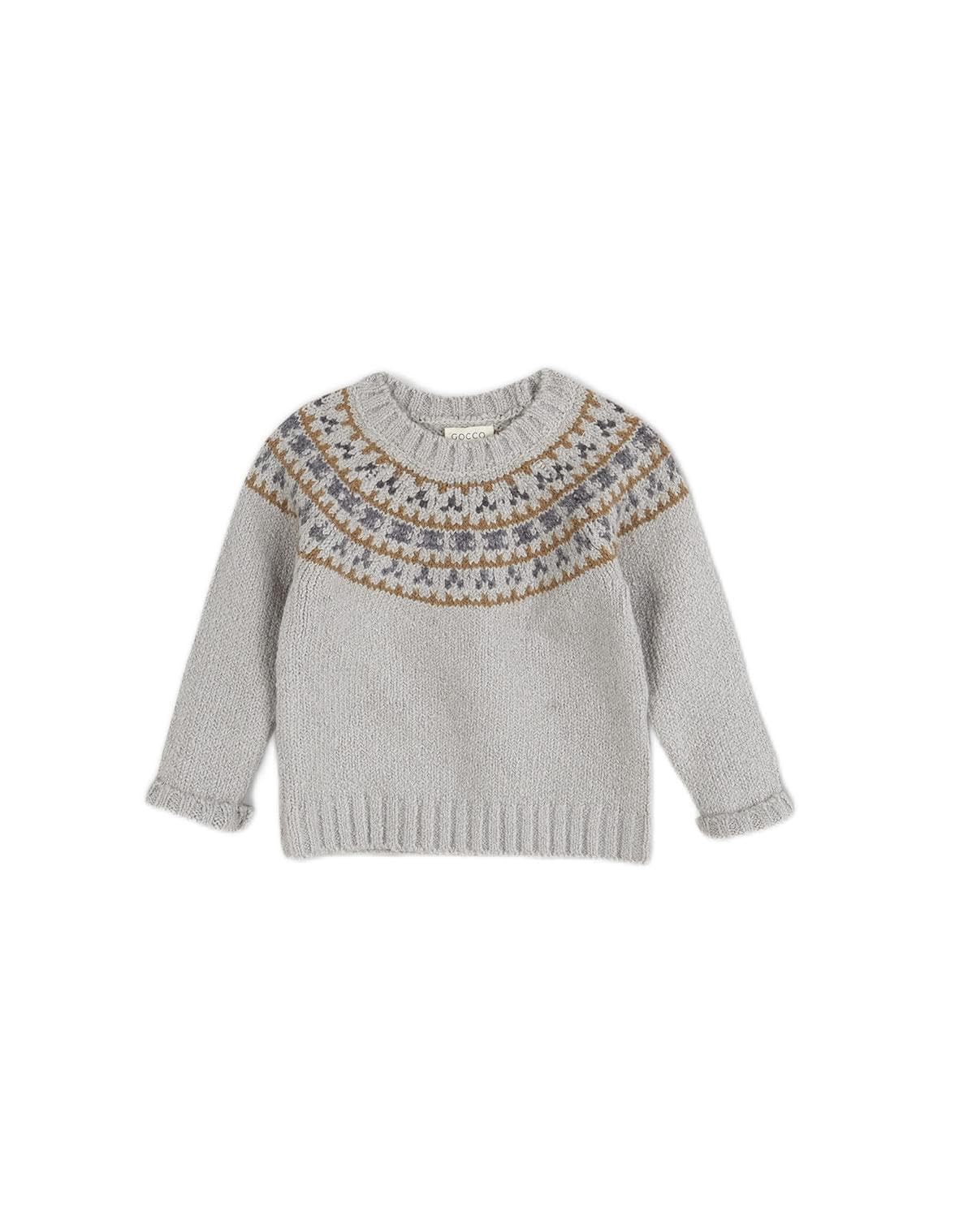 Gocco Baby-Jungen Grau Polo-Pullover