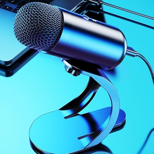 Auratrove USB Gaming Microphone Gooseneck PC Black