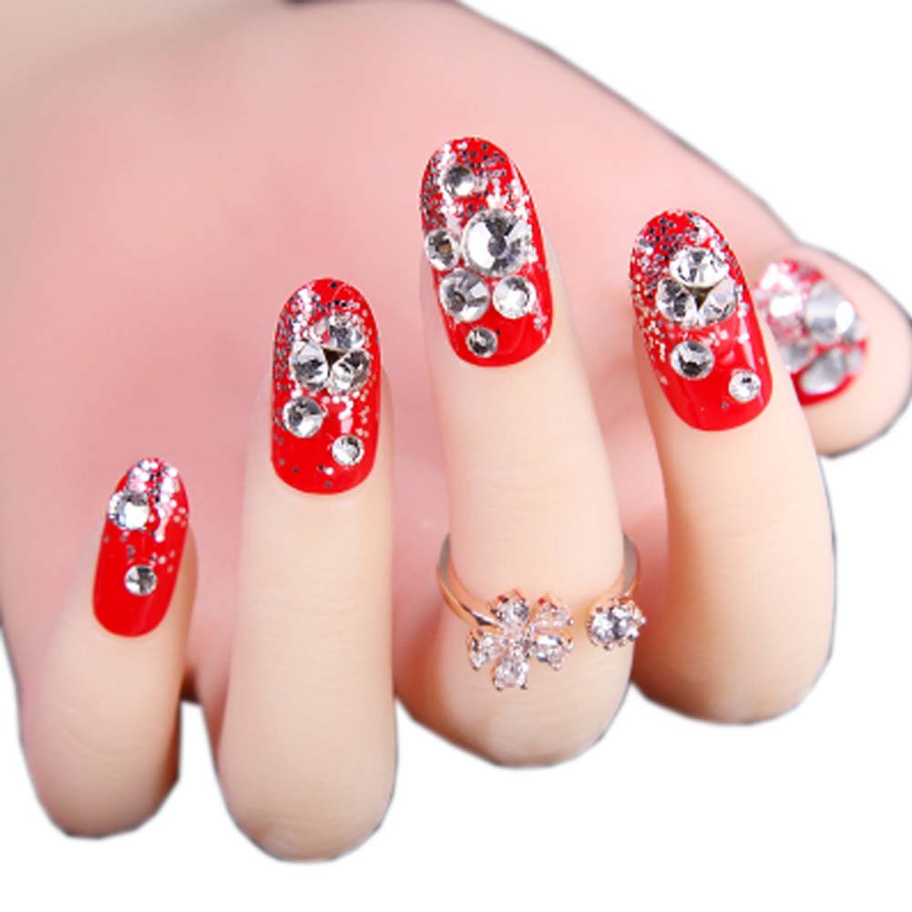 Elegant Bridal Nails Decoration Art Beauty Nails False