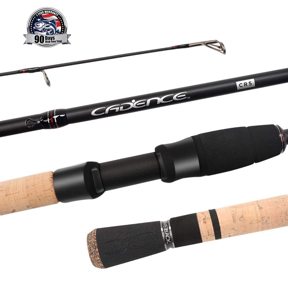 Cadence Fishing CR5 Spinning Rods | 30 Ton Carbon | Fuji Reel Seat | Stainless Steel Guides with SiC Inserts