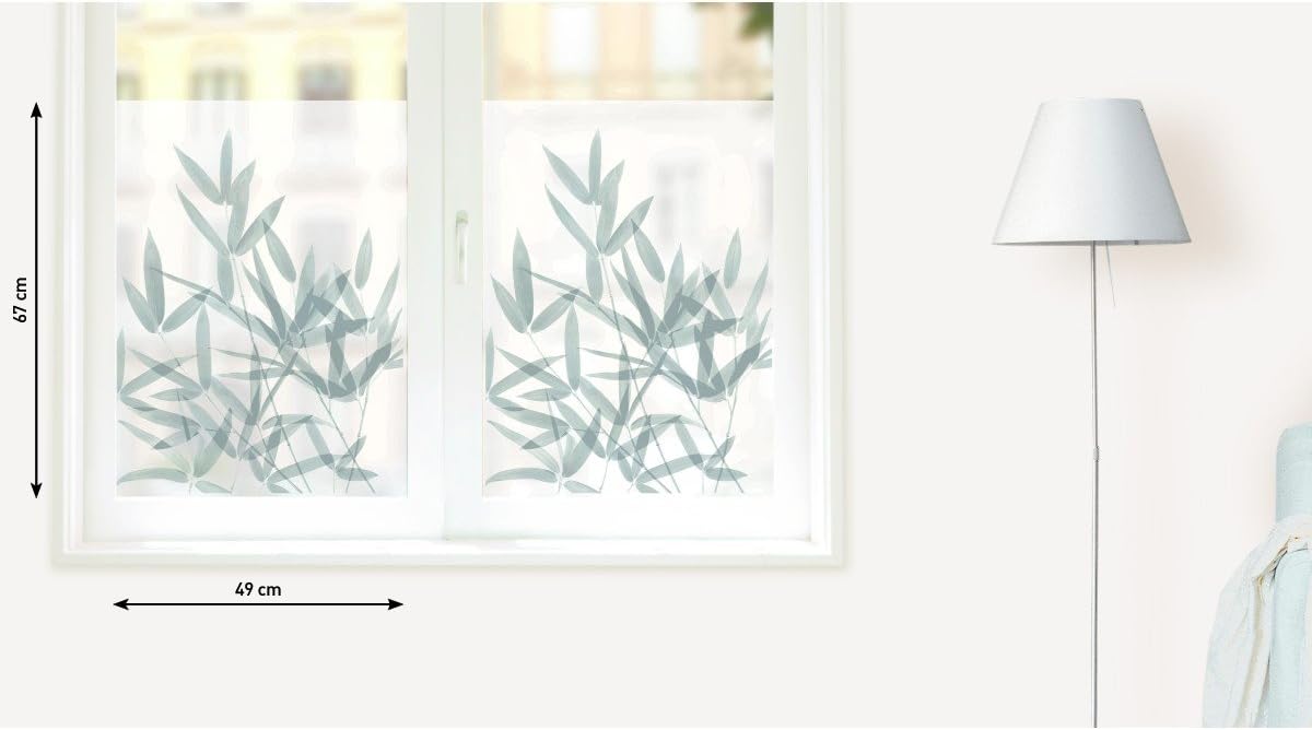 HOWI1816 Bamboo Frosted Window Stickers