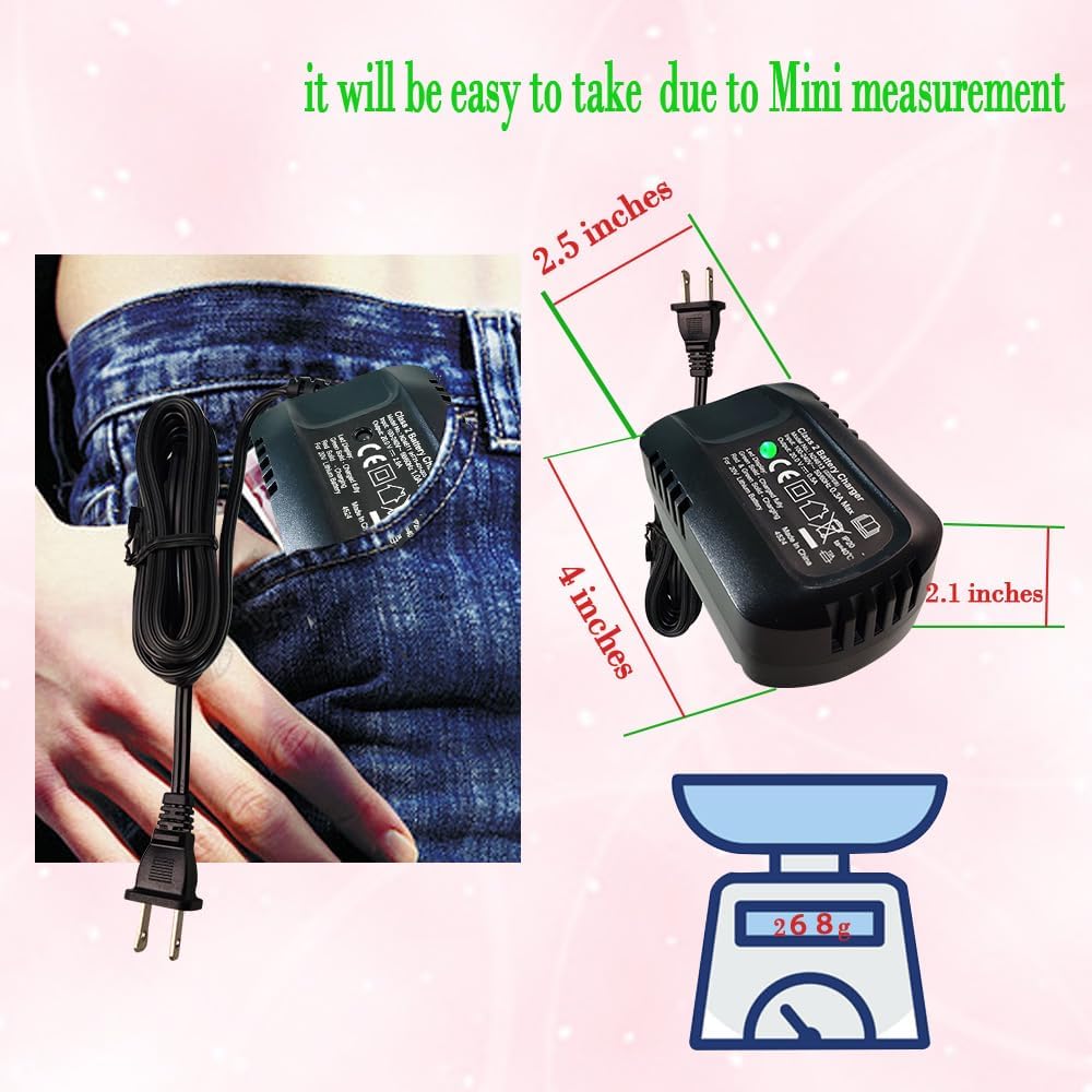 for Hyper Tough 20V Fast Lithium Battery Charger Compatible with Hyper Tough 20v Battery AQ90051G HT21-401-003-11... - Image 4