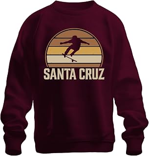Santa Cruz Skateboard Retro Skater Vintage Sunset Surfer Cali Sudadera Unisex