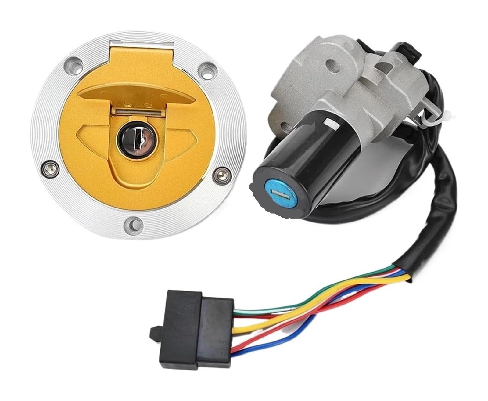 Cerradura De Encendido para Ducati para 900SS 1999 para 996S 2001 para 999S 2003-2006 Interruptor Arranque Encendido Motocicleta Llaves Bloqueo Combustible Gasolina