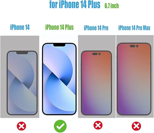 Miniatura 2 de Funda protectora completa para iPhone 14 Plus para mujeres, niñas y hombres, funda protectora completa a prueba de golpes, delgada, suave de TPU