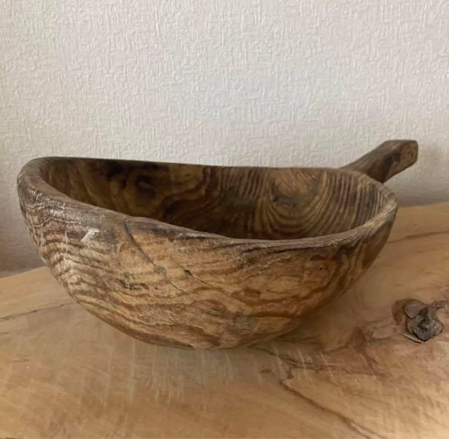 李朝　柄杓　ウッドボウル　木工品　古道具　坂田　古民具　古物　李朝家具　骨董韓国 Amazon.co.jp: 李朝 柄杓 ウッドボウル 木工品 古道具 坂田 古民