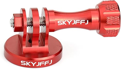 Accesorio adaptador de trípode de aluminio, perno - Adaptador para montaje monopié con tornillo CNC de aluminio compatible con cámara de acción