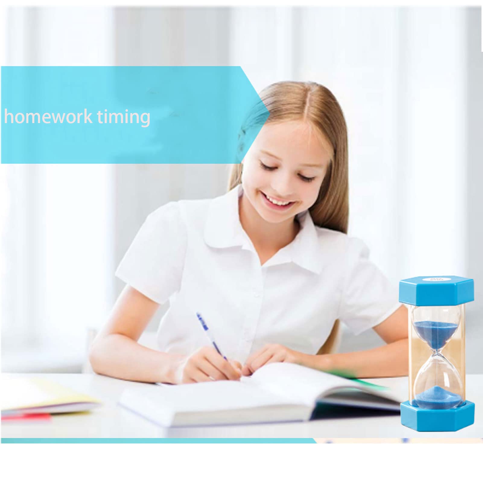 Clessidra Clessidra Timer Set Clessidra Timer for Bambini Classroom Regali Creativi Timer-Piccola Clessidra Set Colori Clessidra Clessidra Clessidra Timer Gestione del Tempo Set Home Office De