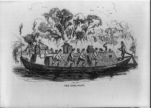 HistoricalFindings Photo: The keel-Boat on The Mississippi River