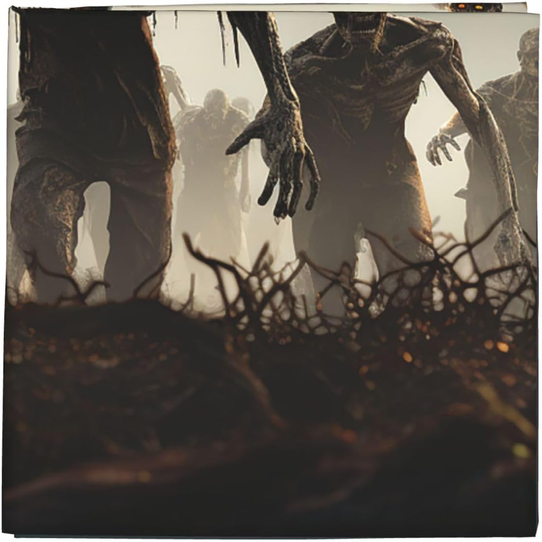 Cooling Bandanas for Men Women Square Hair Scarf 22" x 22" Novelty Headband Many Zombie Neckerchief
