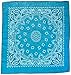 Carolina Have, A, Hank Paisley Bandannas, 22-Inch by 22-Inch, Turquoise