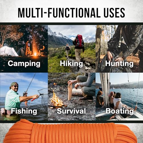 Mossy Oak Paracord 750 - Paracord De Nylon Resistente - Corda De Sobrevivência, Ideal Para Camping,