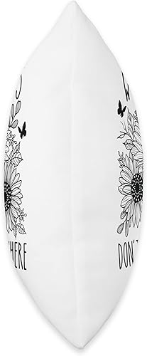 Miniatura 2 de Wildflowers Don't Care Where They Grow - Almohada inspiradora, 18 x 18 pulgadas, multicolor