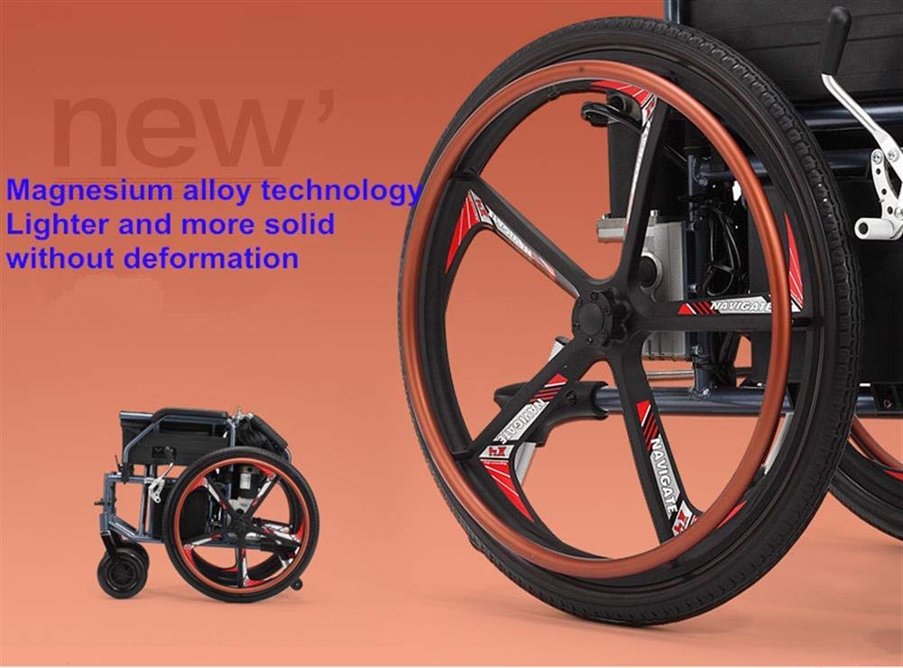 Silla de ruedas eléctrica, 2020 nuevas sillas de ruedas eléctricas plegables ultraligeras para adultos, sillas de ruedas eléctricas motorizadas todo terreno para exteriores