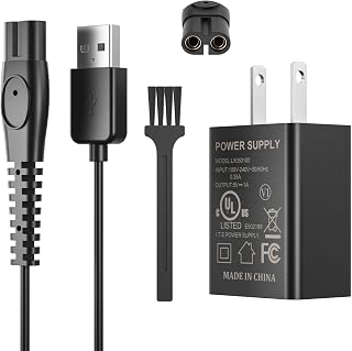 5V Fast Charger Fit for Philips Norelco One Blade QP2724 QP2834 QP1324 QP4631 QP6542 QP6552 QP4530 QP1924 MG7910 MG5910 MG9510 MG9525 Fit for Phillips One Blade Trimmer Electric Shaver Razor