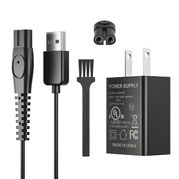 5V Fast Charger Fit for Philips Norelco One Blade QP2724 QP2834 QP1324 QP4631 QP6542 QP6552 QP4530 QP1924 MG7910 MG5910 MG9510 MG9525 Fit for Phillips One Blade Trimmer Electric Shaver Razor