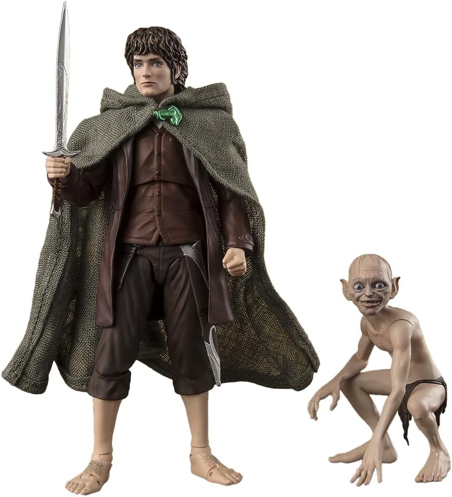 TAMASHII NATIONS - The Lord of The Rings - Frodo Baggins & Gollum (The Lord of The Rings: The Fellowship of The Ring) S.H.Figuarts Action Figure