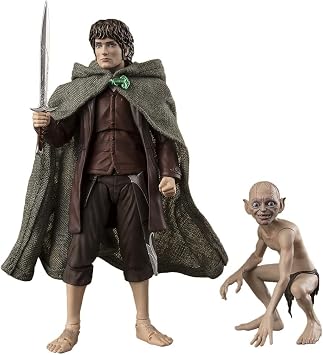 TAMASHII NATIONS - The Lord of The Rings - Frodo Baggins & Gollum The Lord of The Rings The Fellowship of The Ring S.H.Figuarts Action Figure