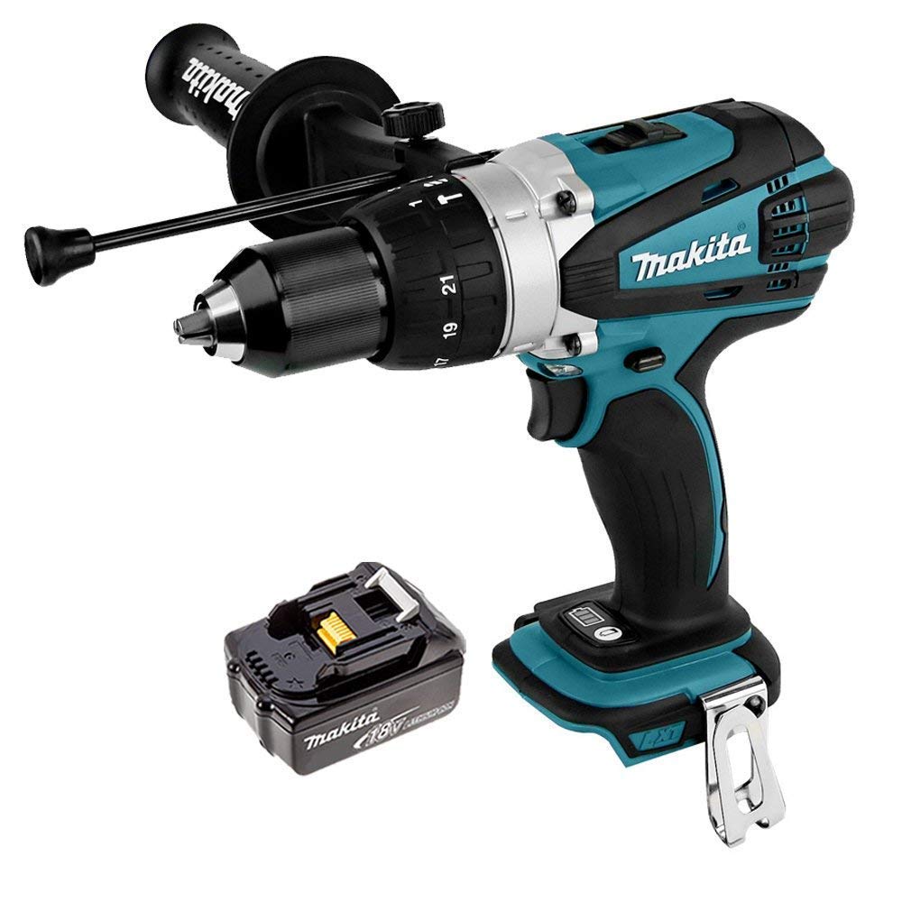 Makita DHP458Z 18V Li-ion Cordless Combi Drill Body with 1 x 3Ah Battery