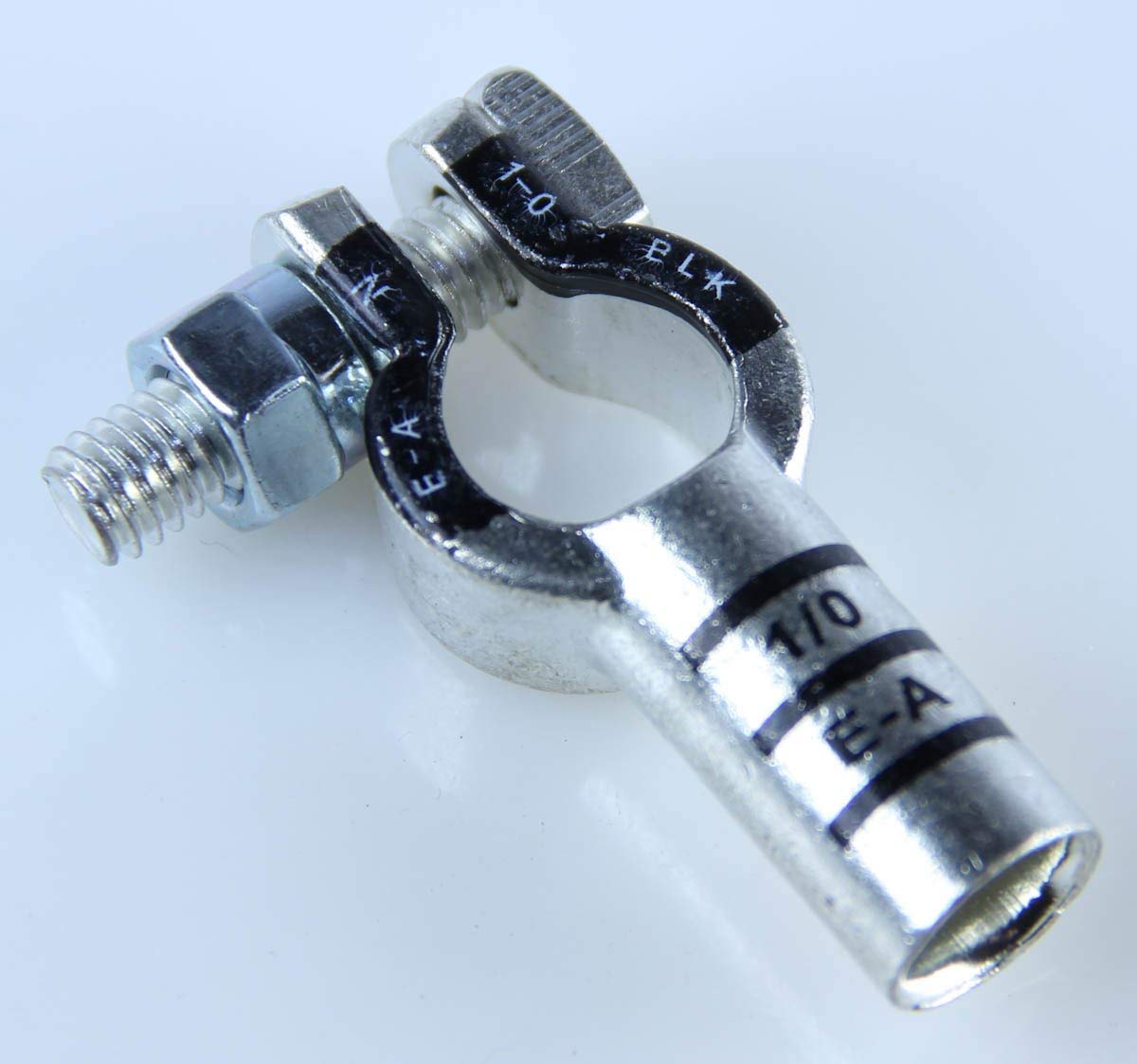 ターミナルファースト Amazon.com: Crimp Supply 1/0 Ga. Negative Copper Battery Terminals