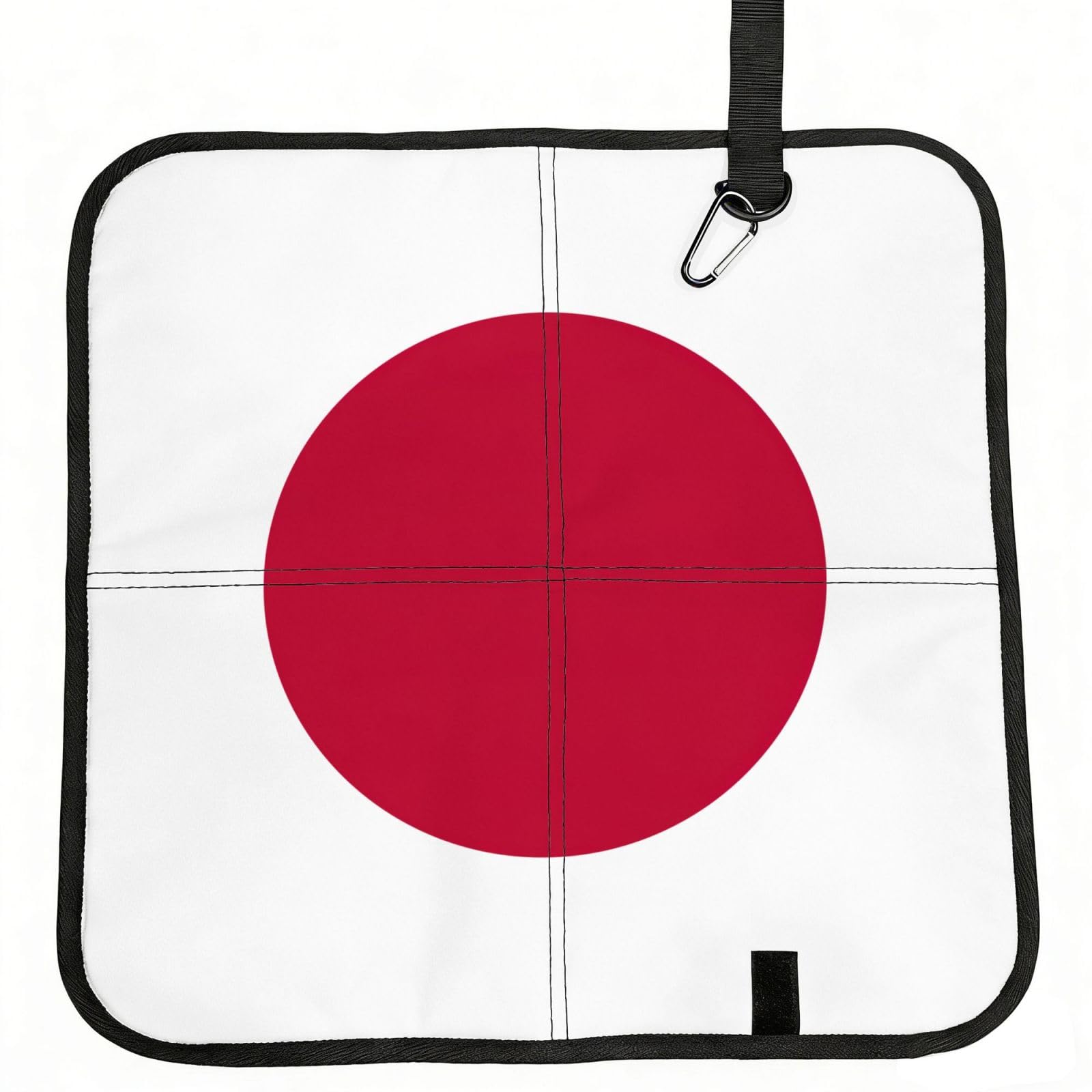 PPHGUT Japanese Flag Print Foldable Seat Cushion Waterproof Portable Chair Pad Travel Outdoor Picnic Camping