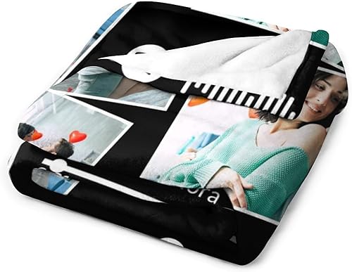 Miniatura 7 de Manta personalizada con imagen para regalo conmemorativo, manta de texto personalizada para cumpleaños o Navidad, con mi propia foto, para mamá,