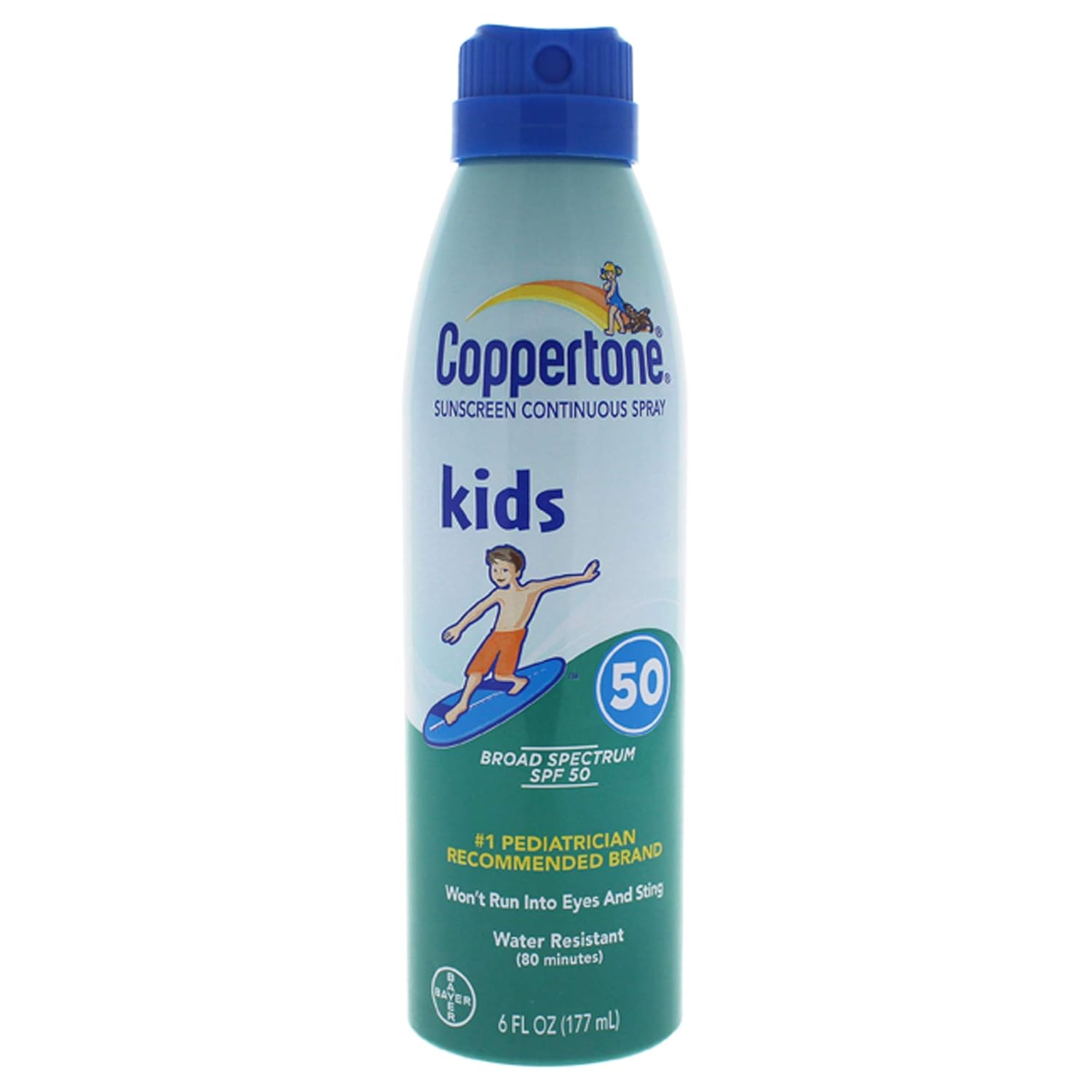 Coppertone Kids Sunscreen Continuous Spray SPF 50 6 oz