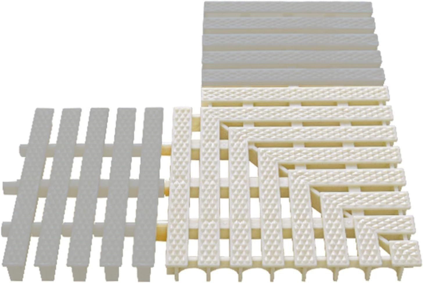 Modulo griglia Piscina Bordo Griglia di Scarico for troppopieno for Piscina, griglia di troppopieno giuntata a Tre Fori con Angolo di 90° for Interni/Esterni Scarico Acqua piovana a Pavimento