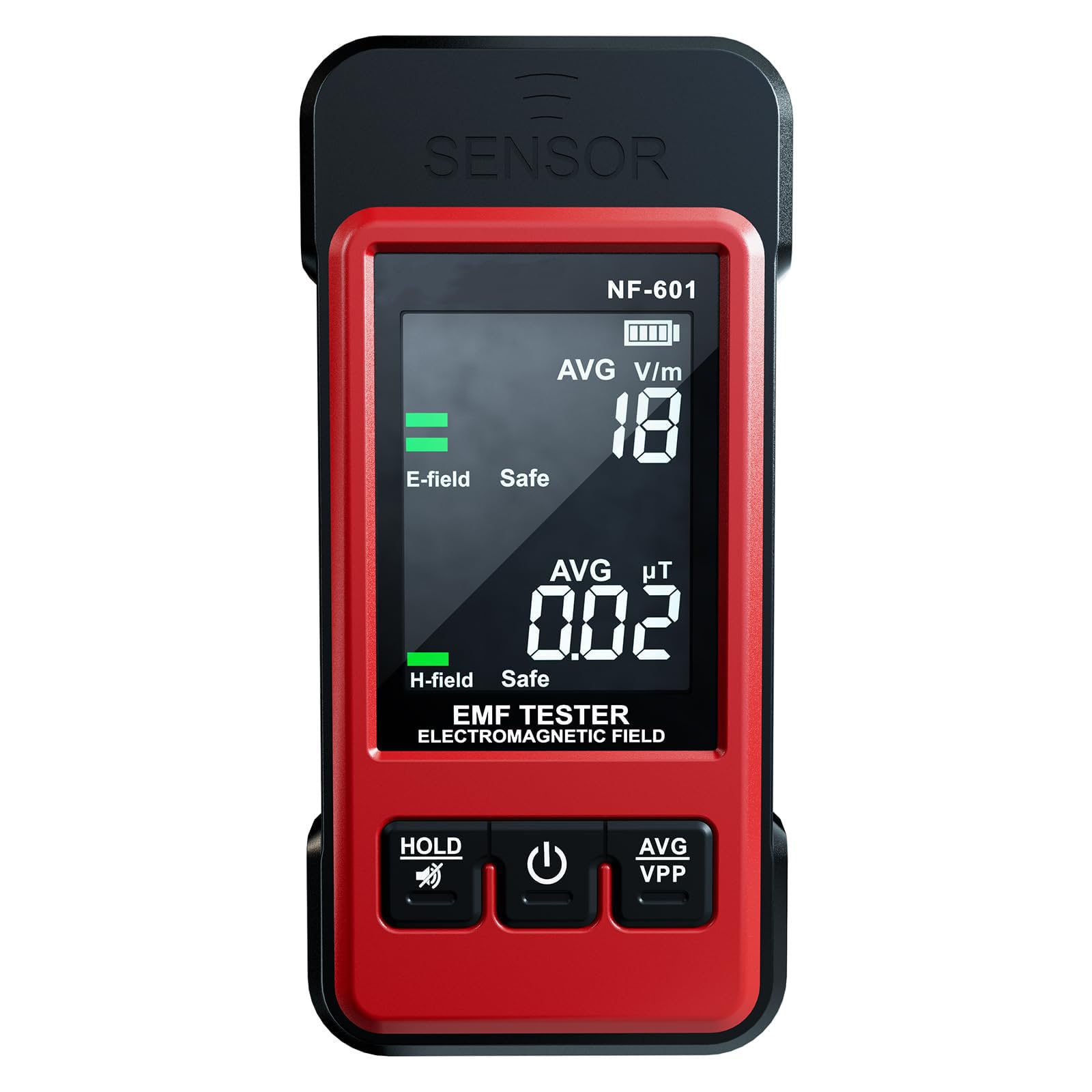 NALACAL EMF Meter, Digital LCD EMF Detector, Handheld Electromagnetic Field Reader with Data Logger, Alarm, EMF Tester for Ghost Hunting, Home, Office, Outdoor