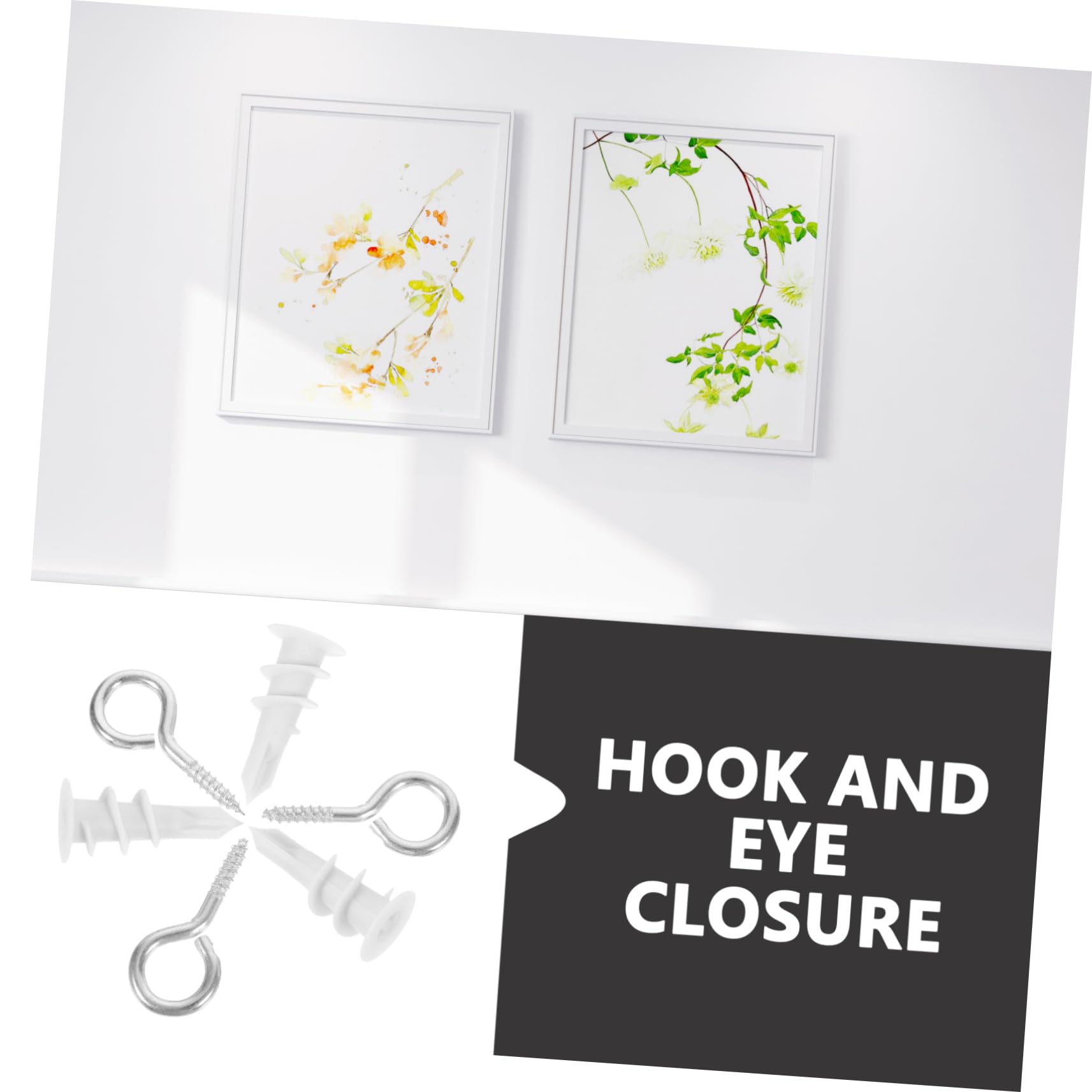 MUSISALY Drywall Anchors and Screws Kit 20 Sets Self Drilling Drywall Anchors for Wall Mounting