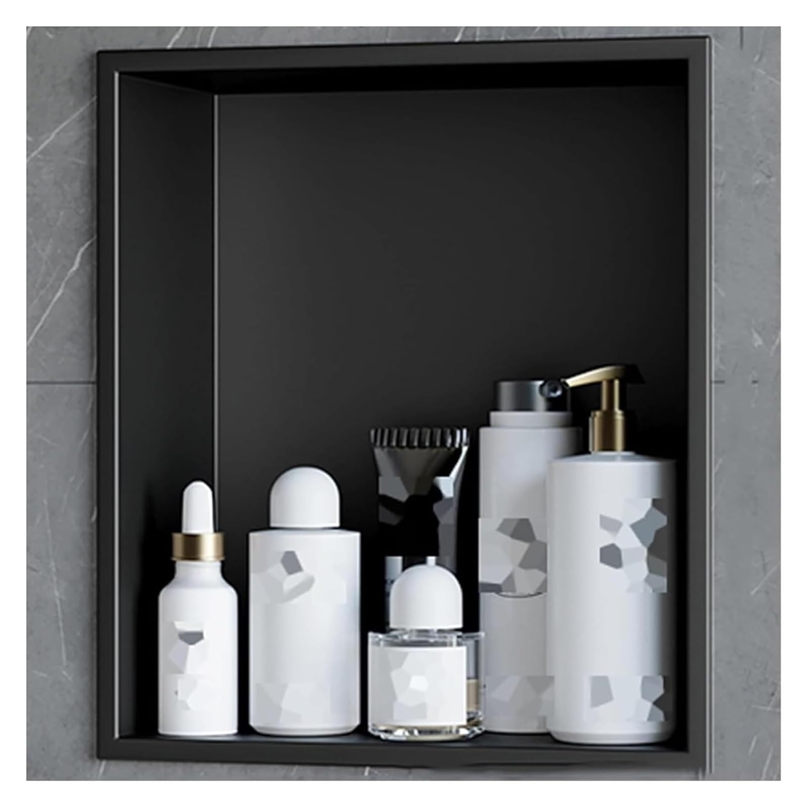 Étagère murale de douche étanche pour une salle de bain zen