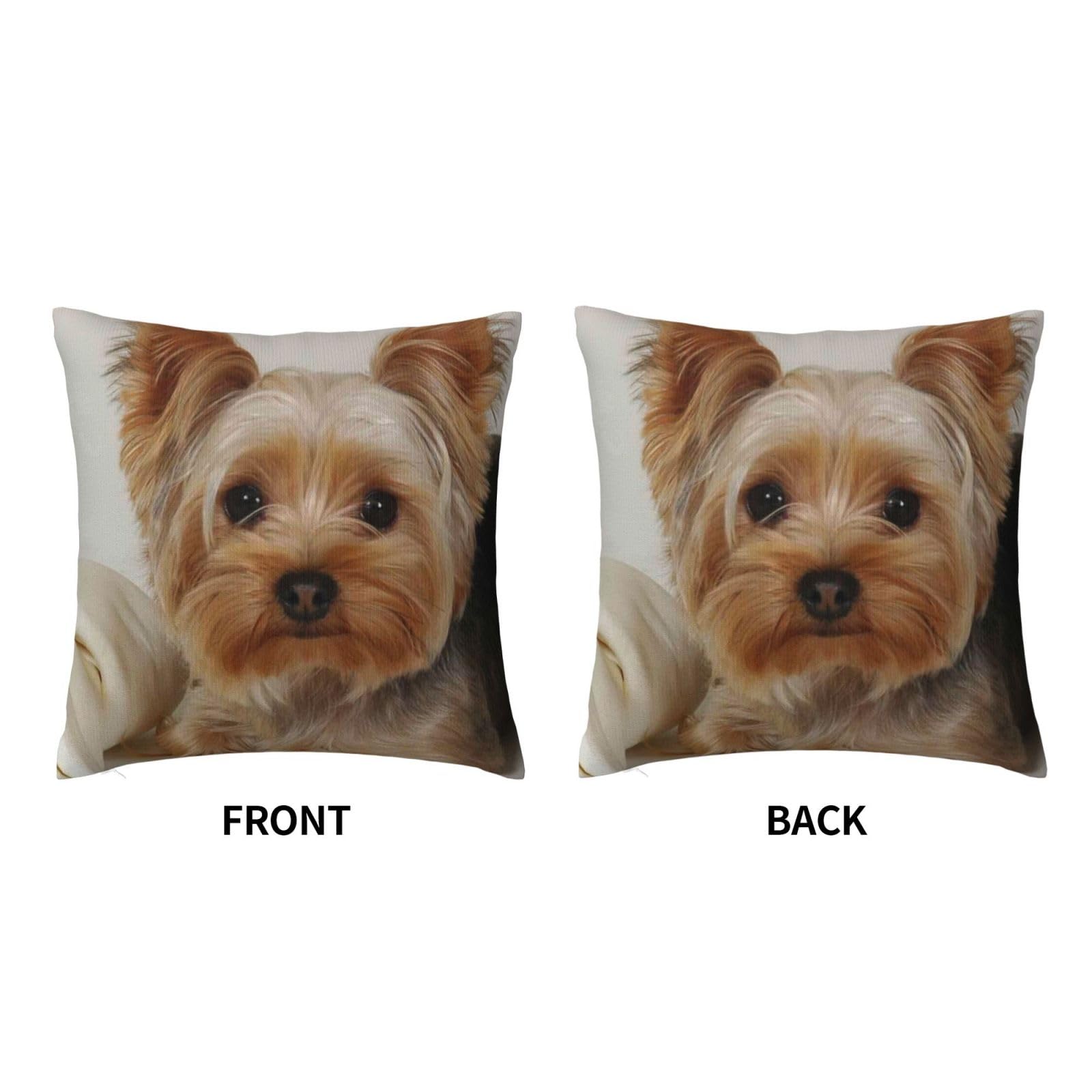 Amazon.co.jp: 萌え ヨークシャテリア 犬柄 クッションカバー 45×45cm