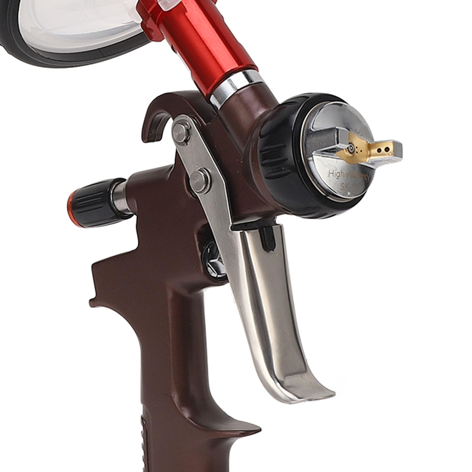 Pistola per Verniciatura, Pistola a Spruzzo Ad Aria con Finitura Uniforme Professionale Kit Premium Resistente all'usura in Alluminio Forgiato in un Unico Pezzo per Auto