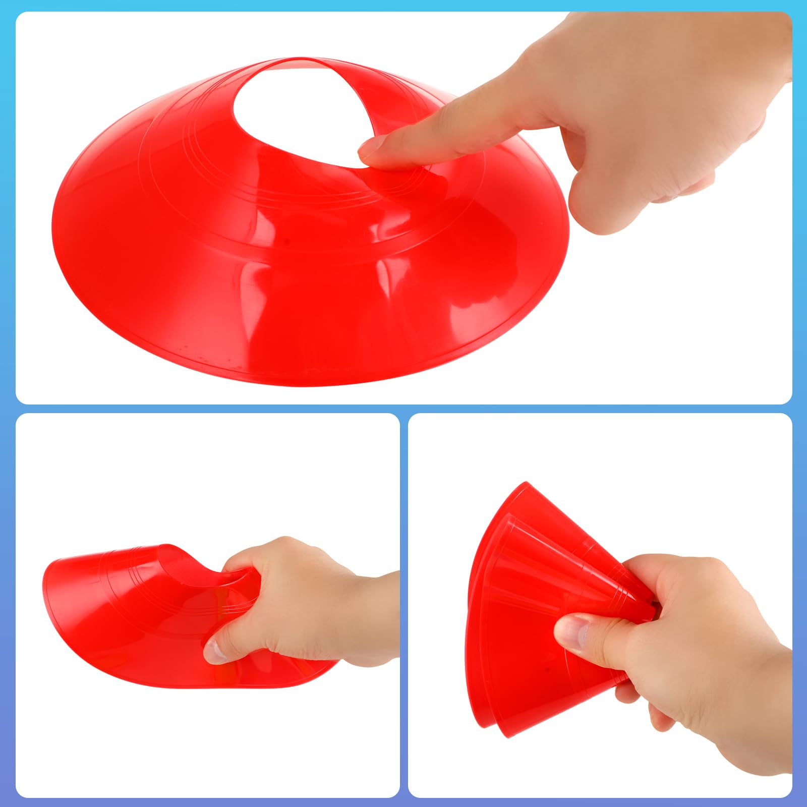 TOYANDONA 12 Pièces Cones De Sport Mini Plots De Signalisation