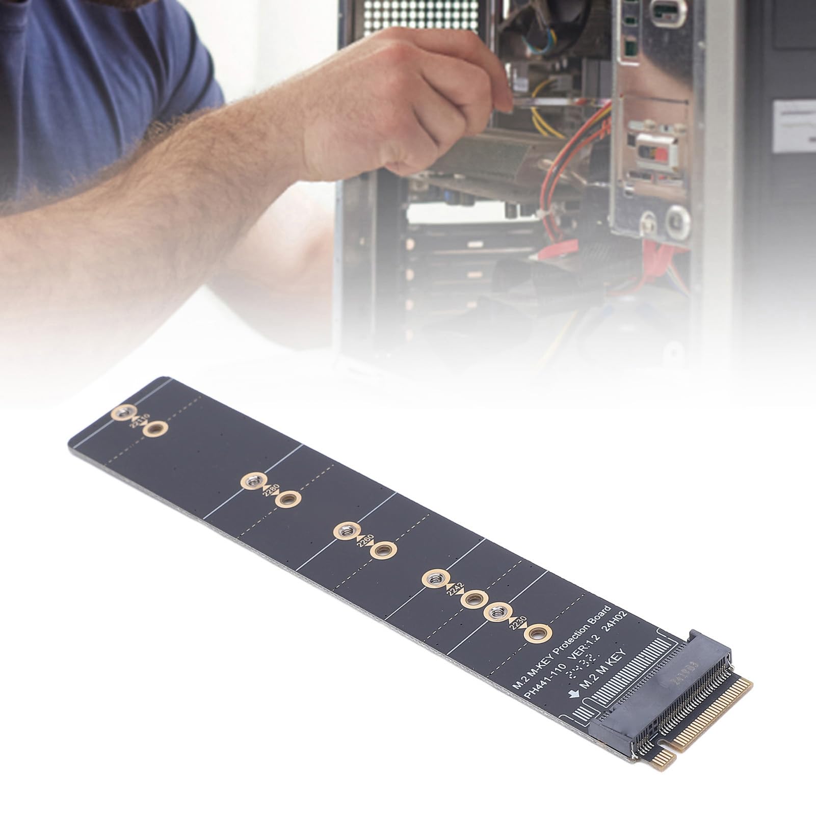 NVME M-Key M.2 Karta Adaptera PCIE PCIE, NGFF M2 NVME PCIE SSD Dysk Twardy Twardy Gold Finger Board Ochrona Karta Testowa Test Karta Testowa z 2230 2242 2260 2280 22110 SSD Dysk