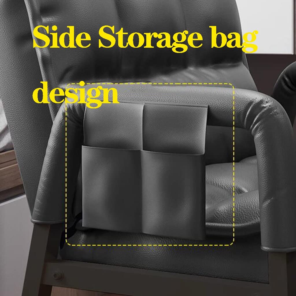 Skórzane krzesła Sofa Fotel Salon Krzesło Akcentujące Krzesło Lounge Krzesła rekreacyjne Krzesło do czytania do sypialni Salon Pojedyncze Wysokie oparcie Nowoczesne tapicerowane krzesło akcentujące