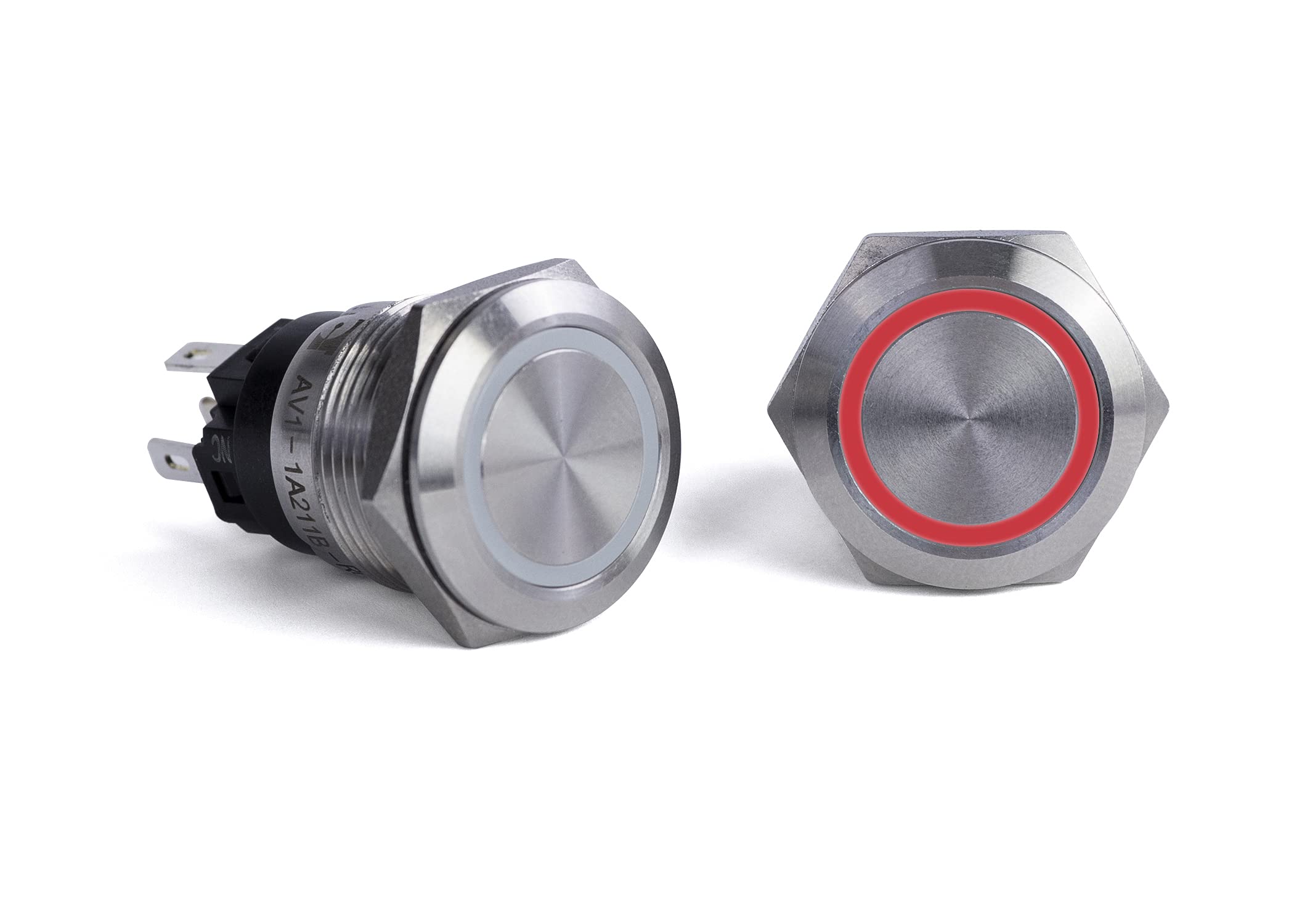 Sierra AV10030R, Push Button Switch, Red Halo