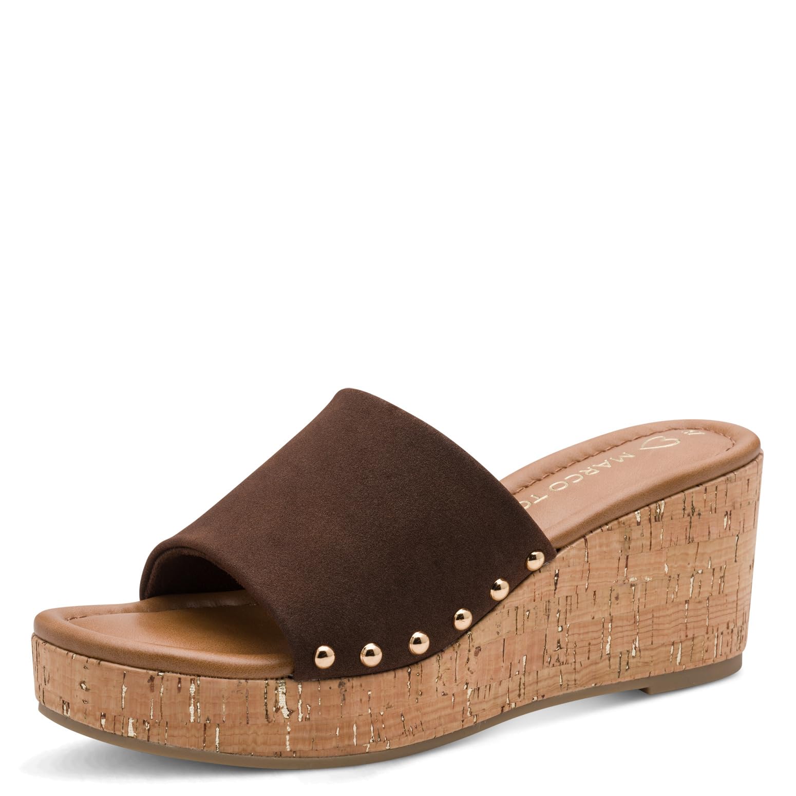 Marco Tozzi Women Wedge Sandal Soft Feel Me Footbed Soft Lining Modern, Brown (Choco), 6 UK