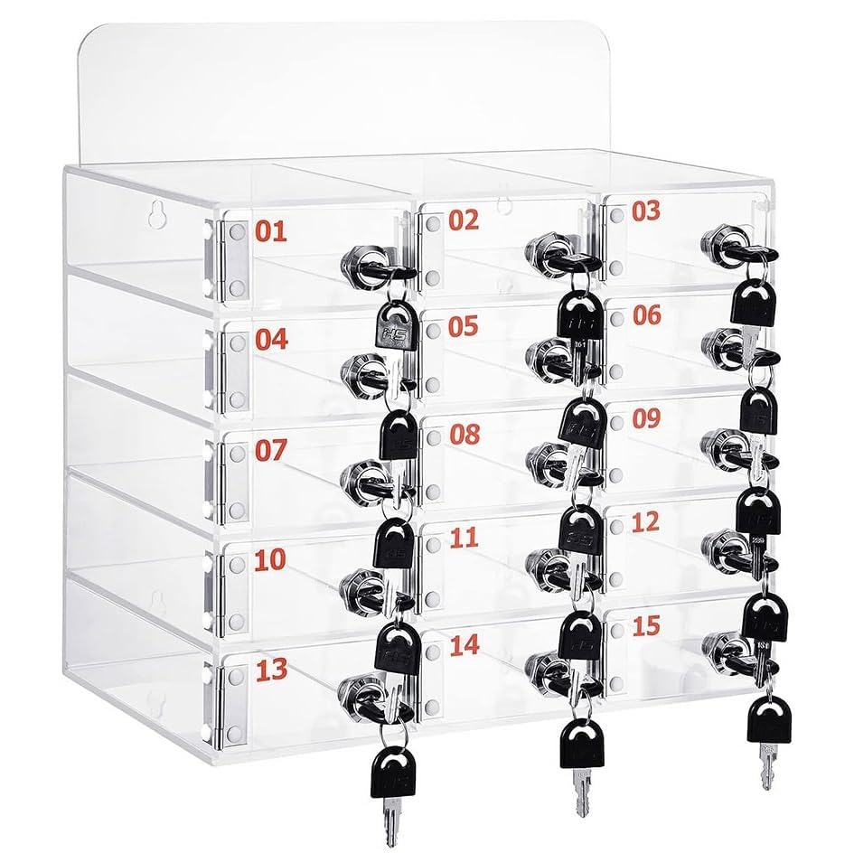 Boîte téléphonique murale en acrylique pour organiser les espaces de réunion en entreprise