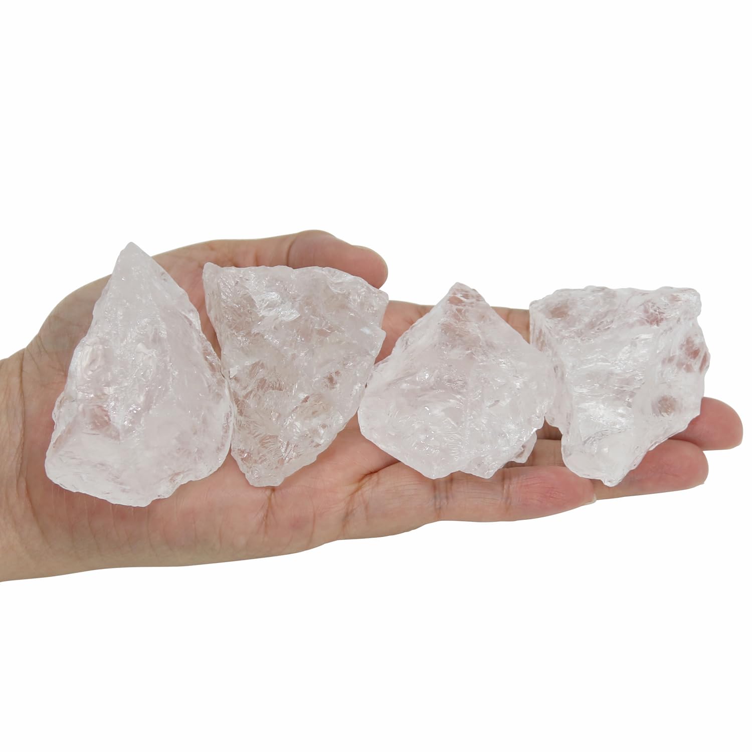 Nvzi Raw Clear Quartz Crystals Bulk, Real Gemstones and Crystals, Rocks and Minerals, Healing Crystals - Image 3