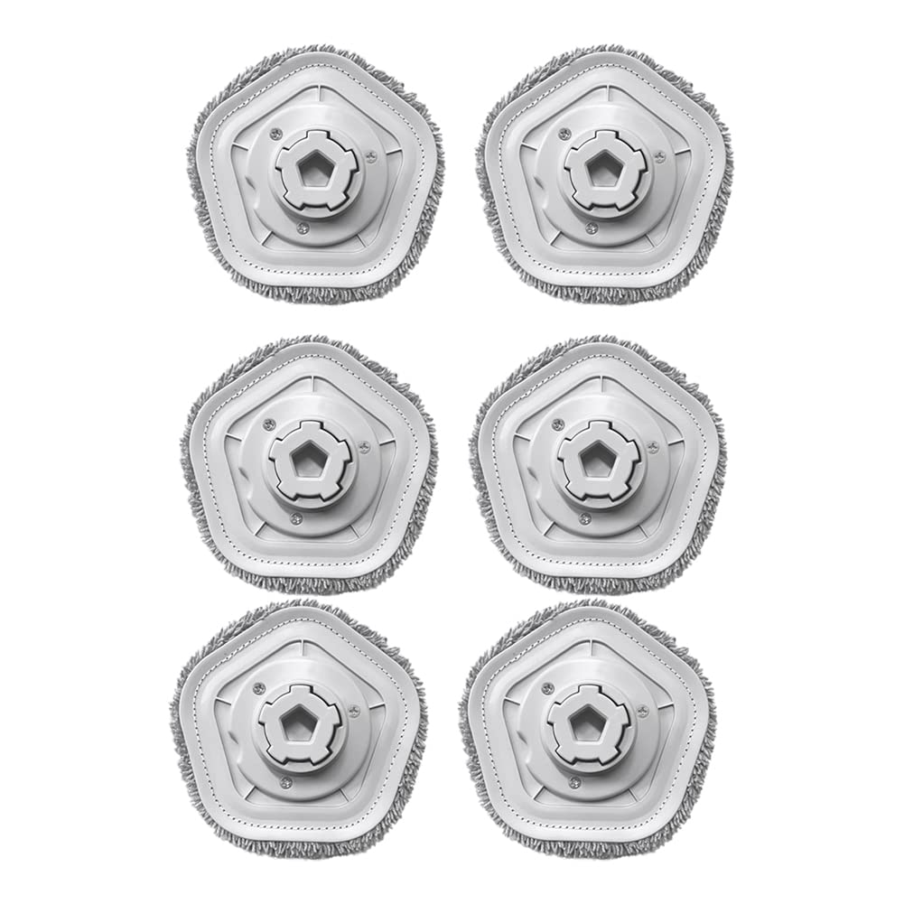 Hndhbfgrt 6 PCS Mop Cloth for Bot W10 Sweeping Robot Vacuum Cleaner Accessories Replacement Parts