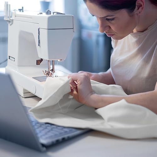 Miniatura 4 de 10 Yards White Cotton Fabric by The Yard 63 Inches Wide White Muslin Fabric Textile Unbleached Natural Cotton Cloth Soft Embroidery Muslin Quilting