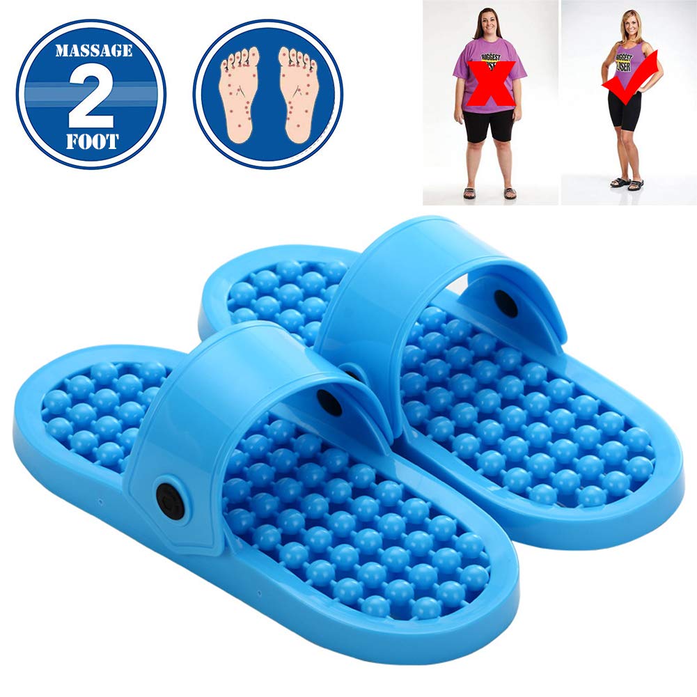 POEO Massage Slippers, Pressure Relief Foot Massage Slippers, Women Men Soft Summer Slippers Non-Slip Massage Bathroom Shower,37~39