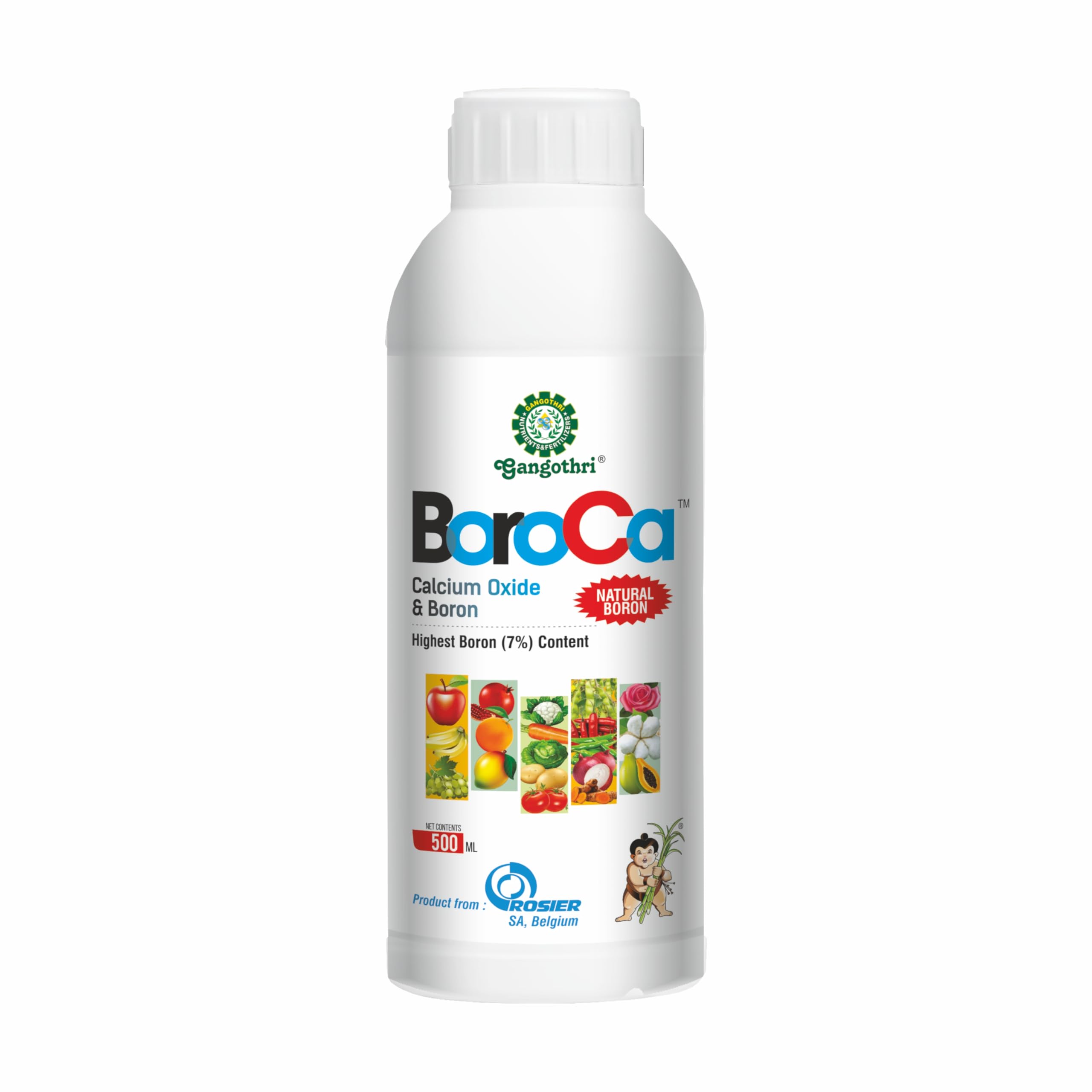 BOROCA 500 ML | Micro nutrient Fertilizer | Boron (B) 7% Calcium Oxide (CaO) 12% | Gangothri Fertilizers | Liquid Fertilizer