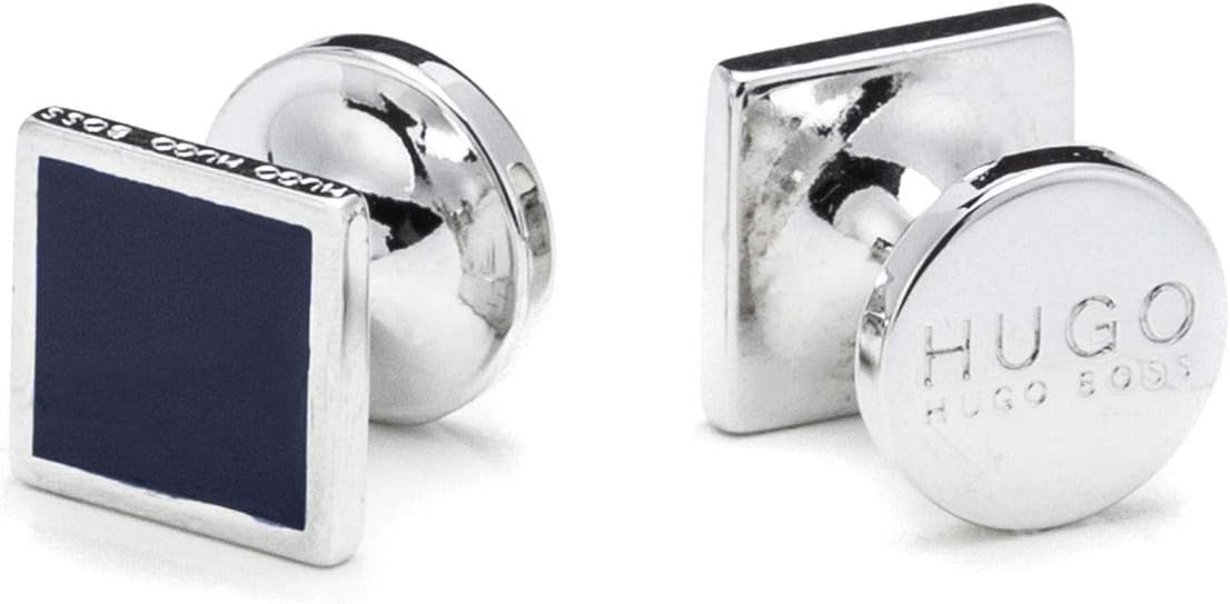 HUGOMens E-TOTAKE Square Cufflinks with Enamel core