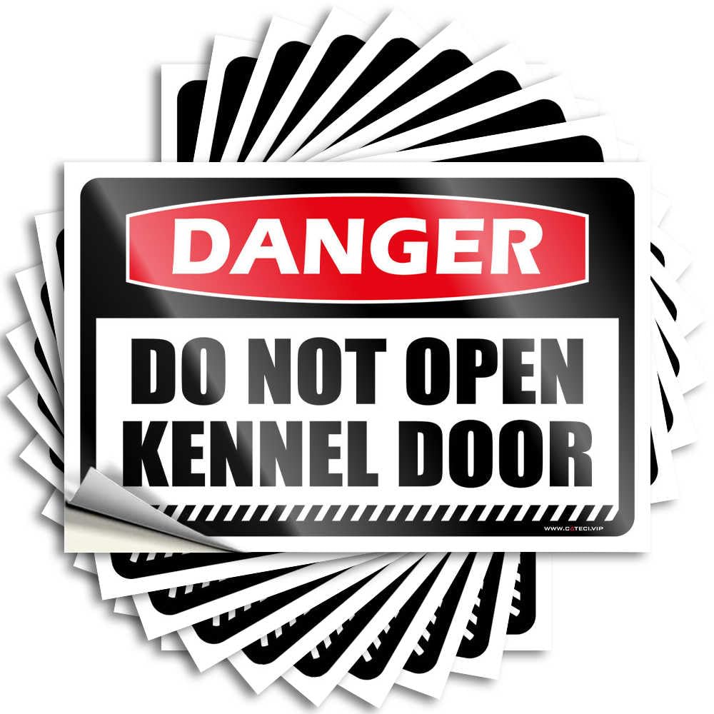Vintage, Saying Designer Danger Do Not Open Kennel Door | Cars Custom(6X9CM)