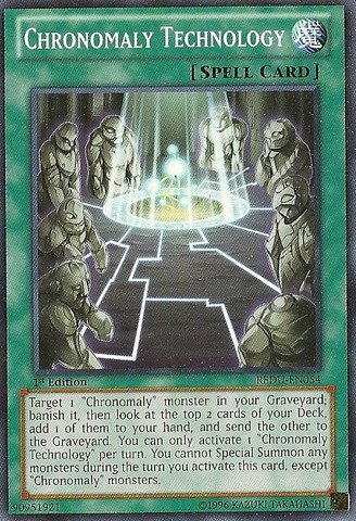 Yu-Gi-Oh! - Chronomaly Technology (REDU-EN054) - Return of The Duelist - 1st Edition - Common